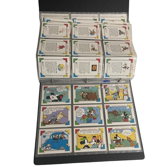 Vintage DISNEY 1991 COLLECTOR CARDS BINDER 198 CARDS - Picture 12 of 16